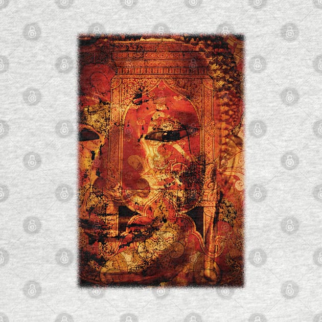 The Lord Buddha - Abstract Illustration Of The Face Of The Lord by VintCam